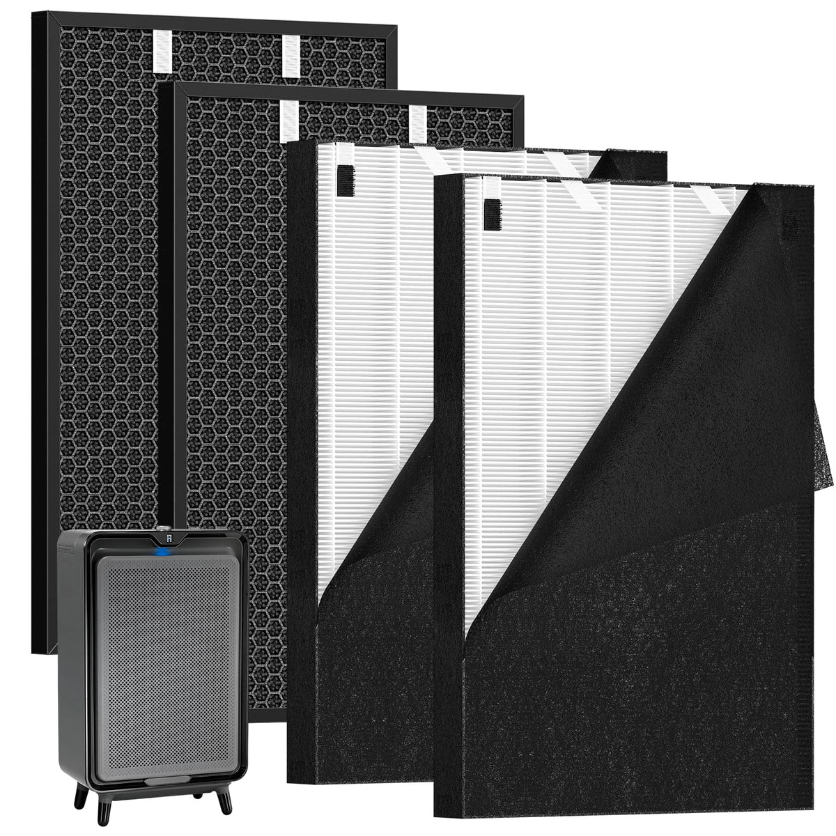 isinlive 2677 HEPA filter for air purifier enhances dust removal in living rooms