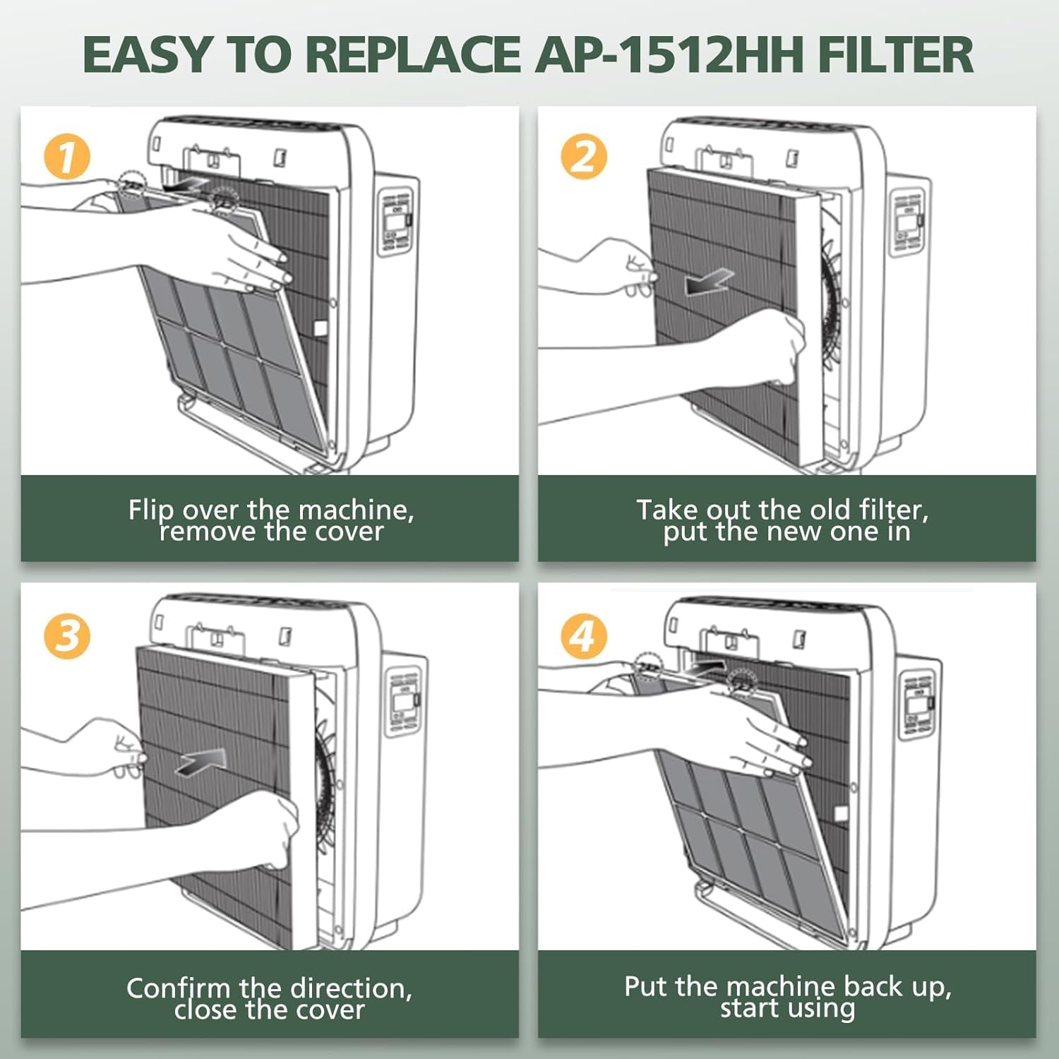 isinlive AP-1512HH filter durability with low-energy design highlighted