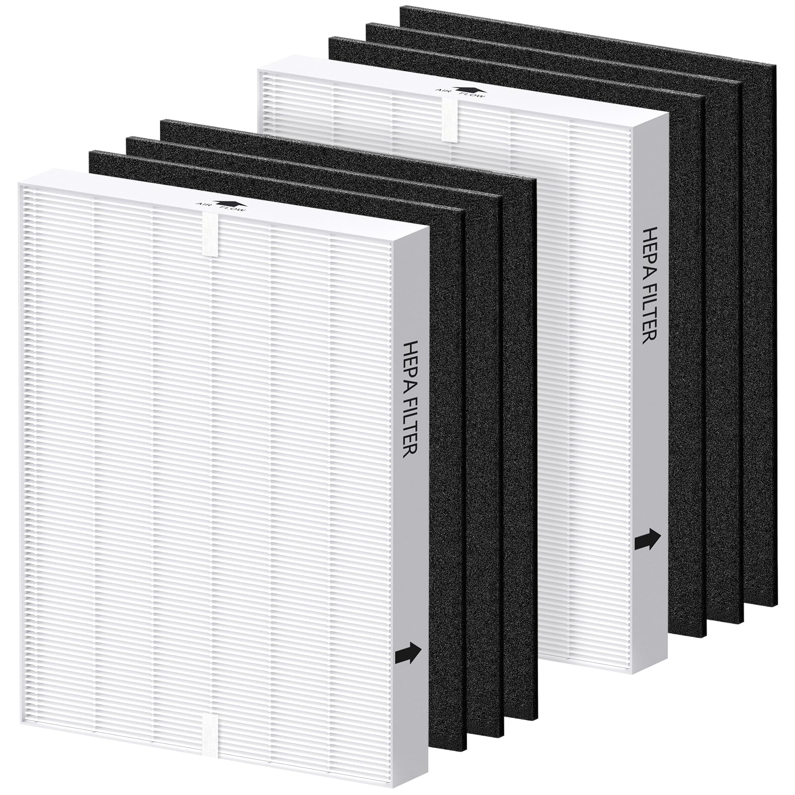 Isinlive AP-1512HH filter pack with two HEPA filters for Coway Airmega performance