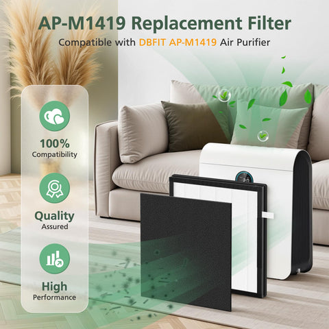 Isinlive AP-M1419 HEPA filter close-up capturing fine particles for fresher air