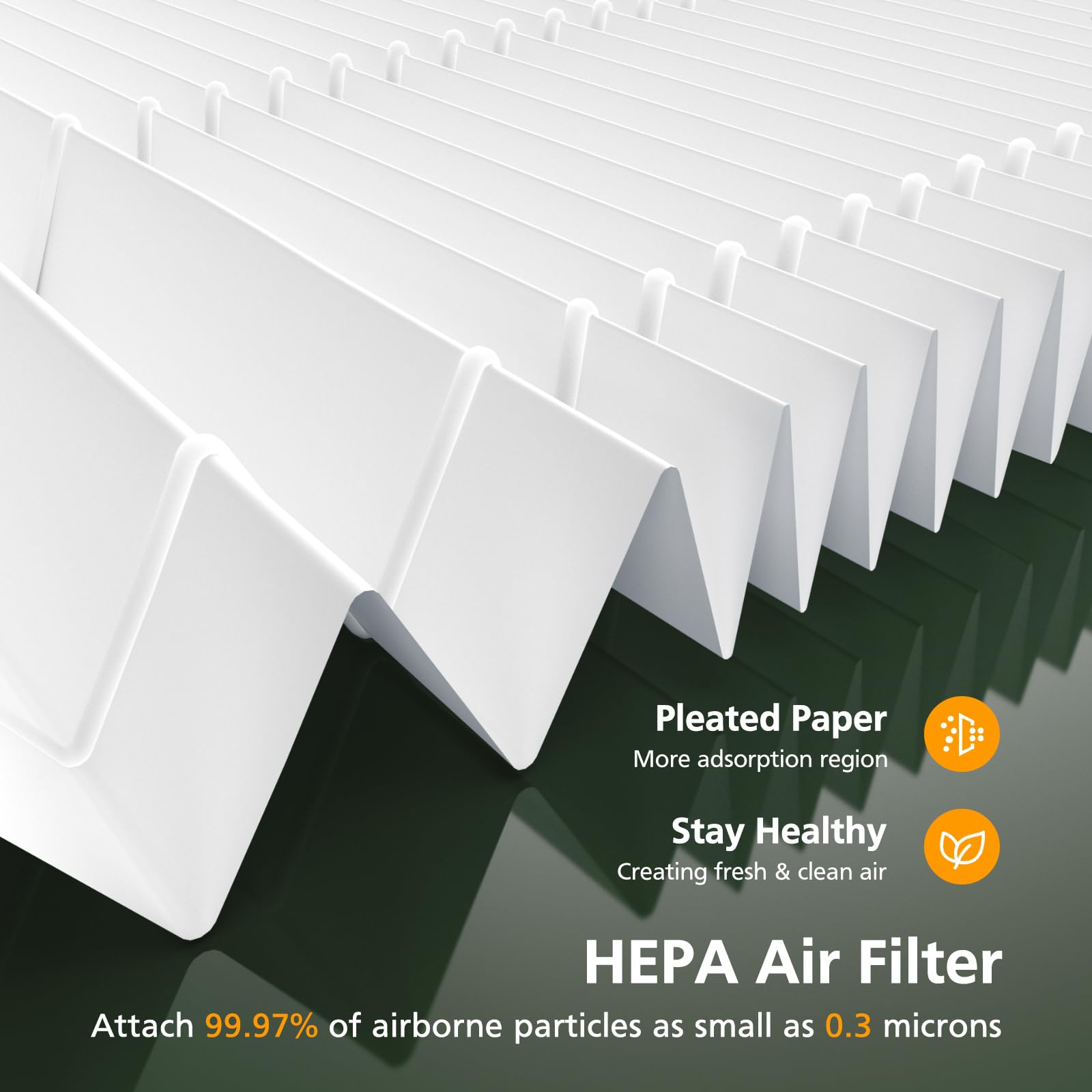 Isinlive AP-M1419 pre-filter detail catching dust and pollen to extend purifier life