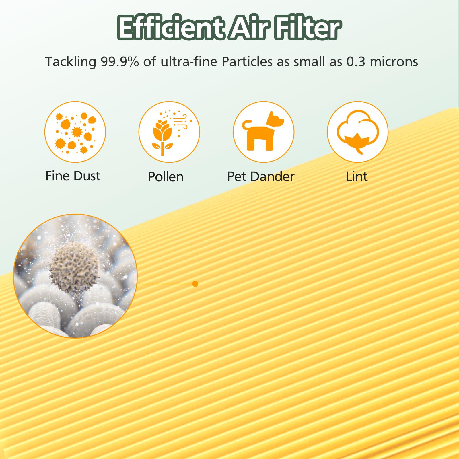 Isinlive AP-S0610L activated-carbon layer close-up emphasizes odor control.