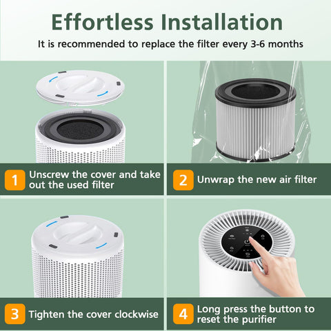 ISINLIVE AP-S0610L helps maintain fresh air by absorbing odors and pollutants
