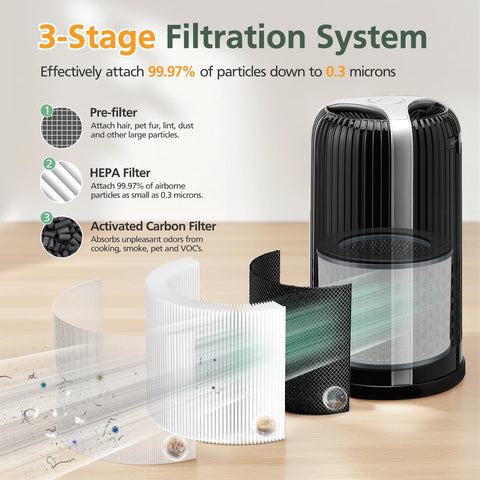 isinlive AP-T10FL nylon pre-filter image emphasizes particle pre-cleaning