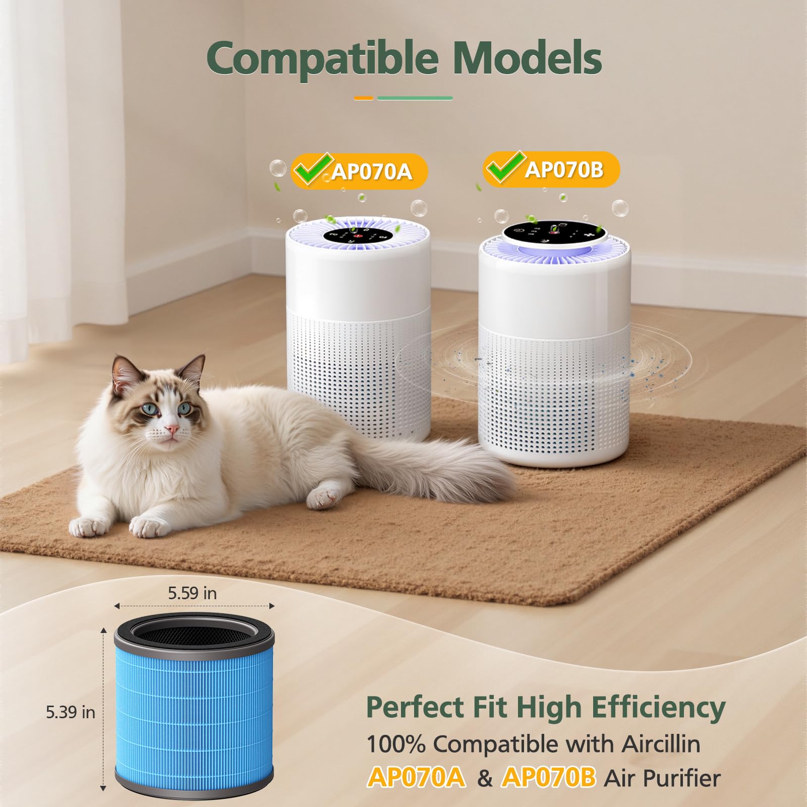 2-pack replacement filters ready for quick swap and ongoing performance