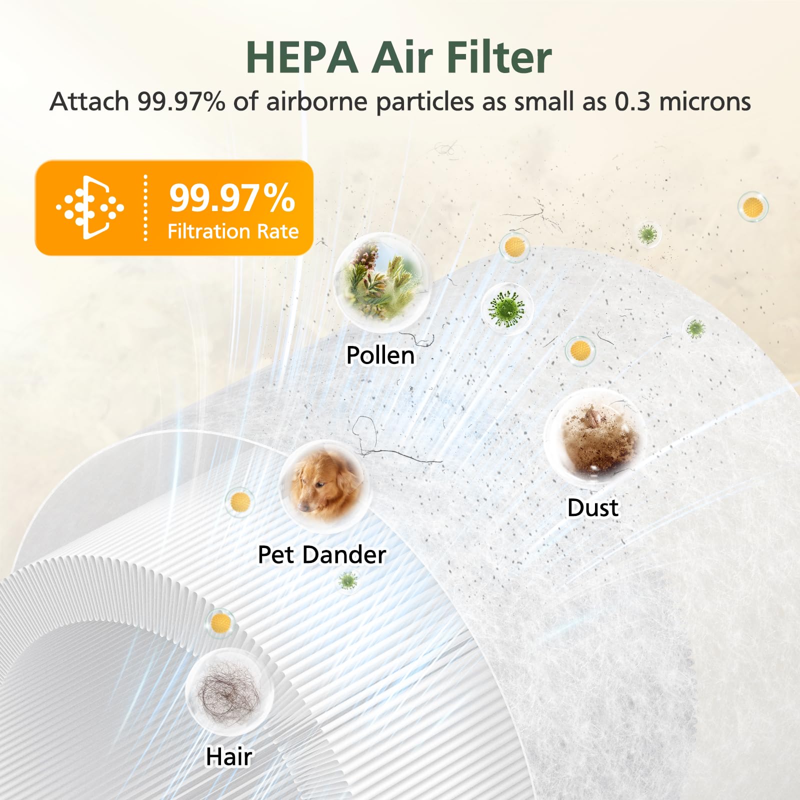 isinlive AP103 activated carbon filter reduces odors and fumes effectively
