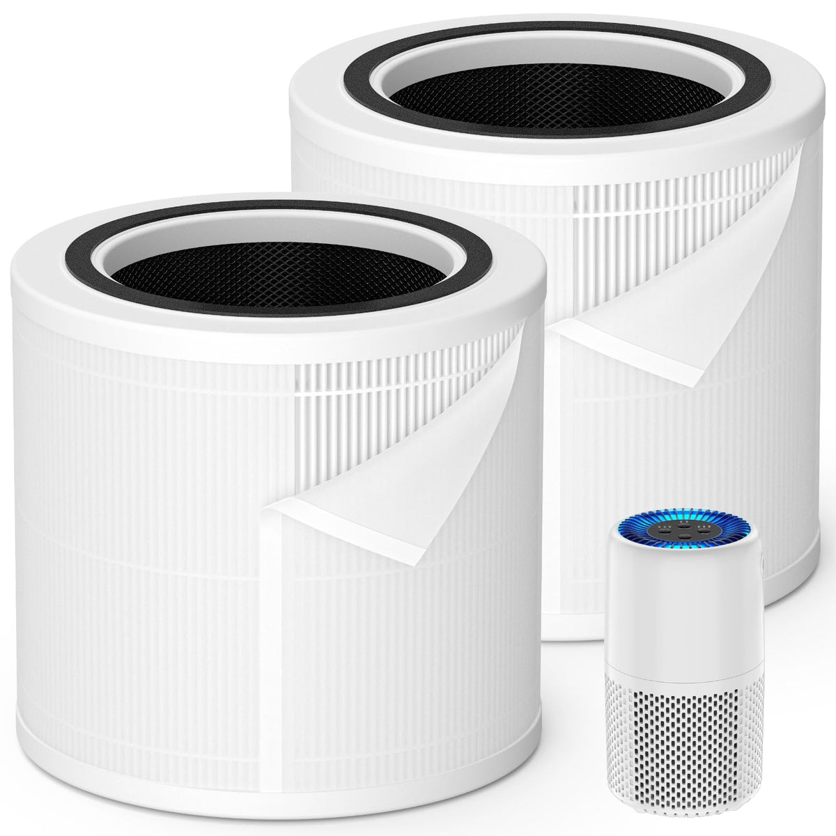 isinlive AP103 replacement filter 3-in-1 pack ready for cleaner air