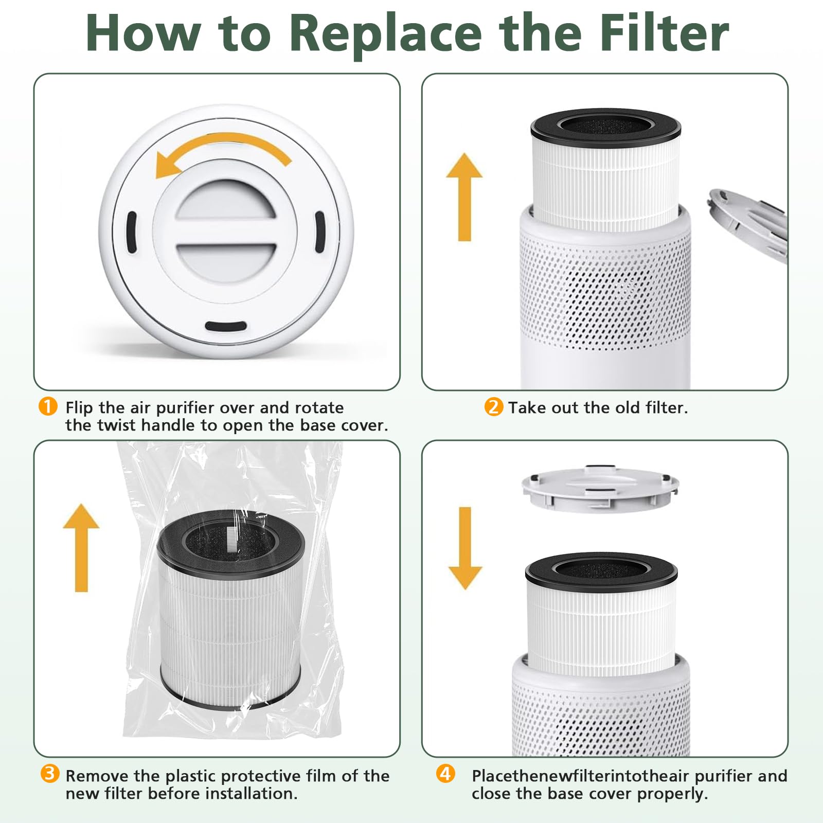 isinlive B-D02L filter packaging eco-friendly and recyclable.