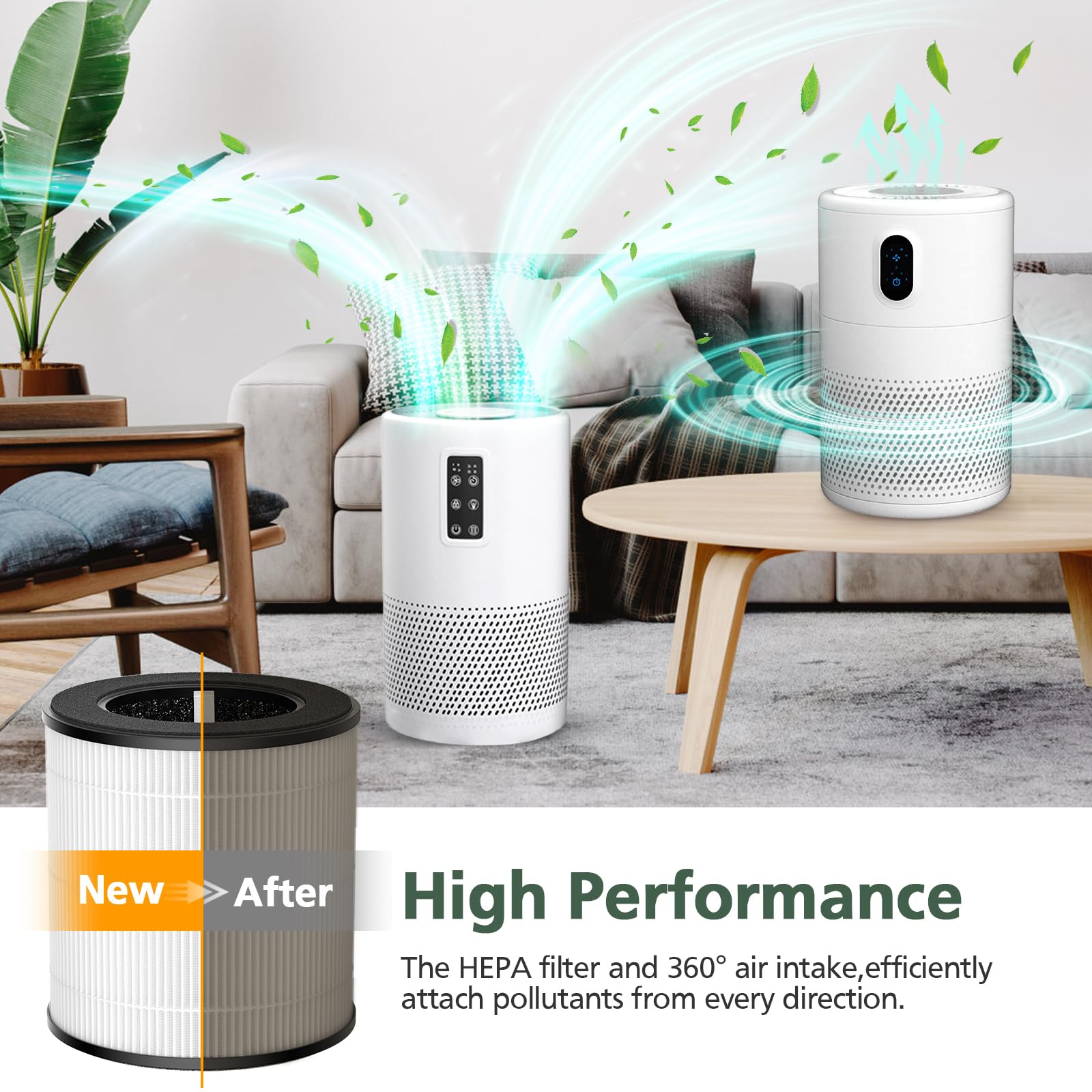 isinlive B-D02L filter in use delivers cleaner air and noticeable freshness.