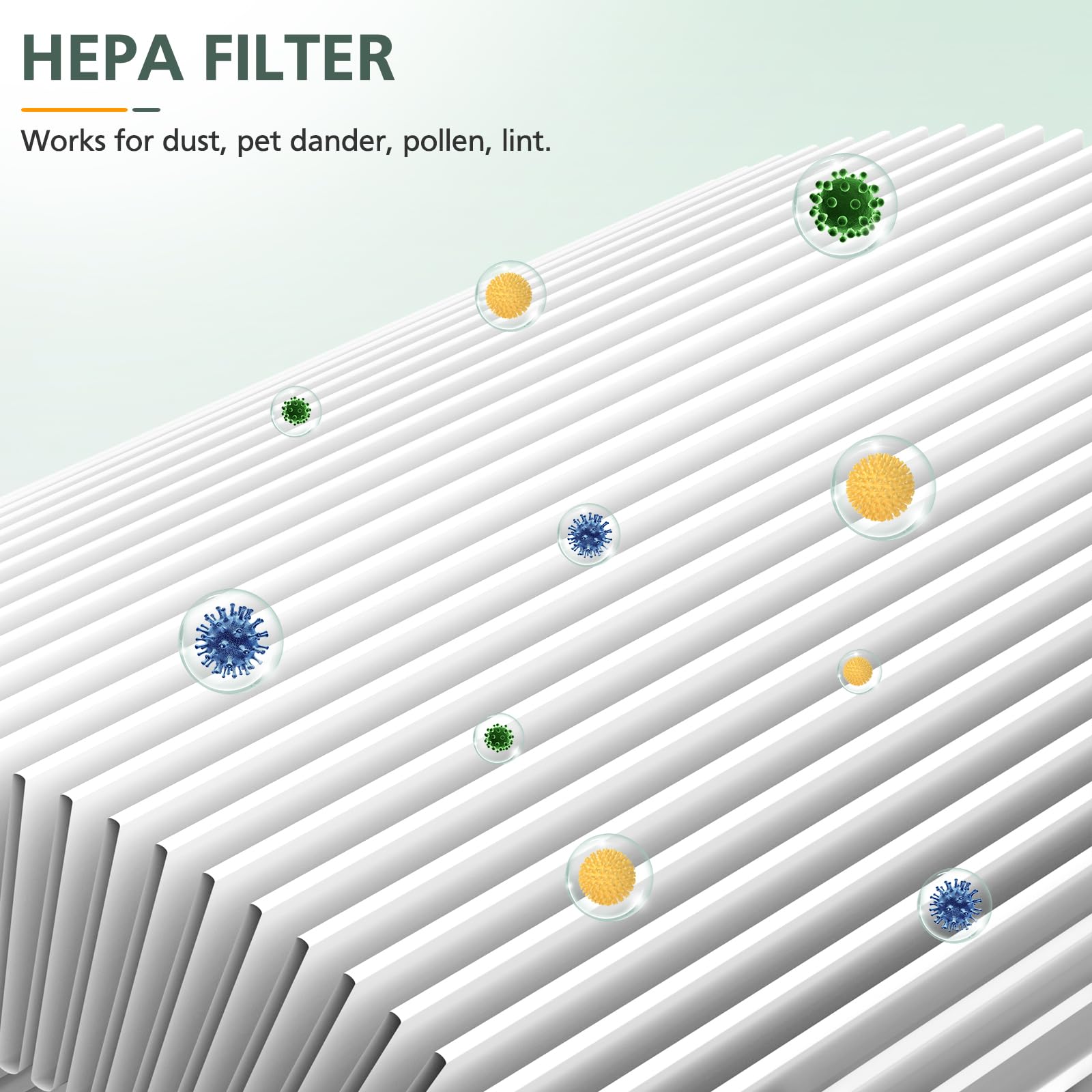 Three-layer filtration in the isinlive C102 filter for better air flow
