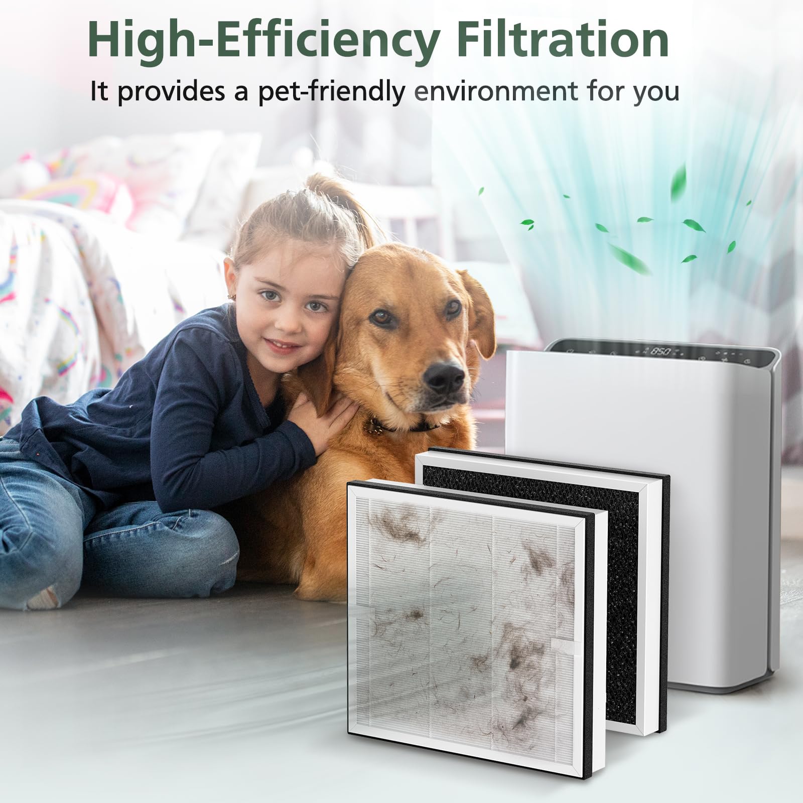 isinlive Europa filter targets pet dander, dust and pollen for cleaner air
