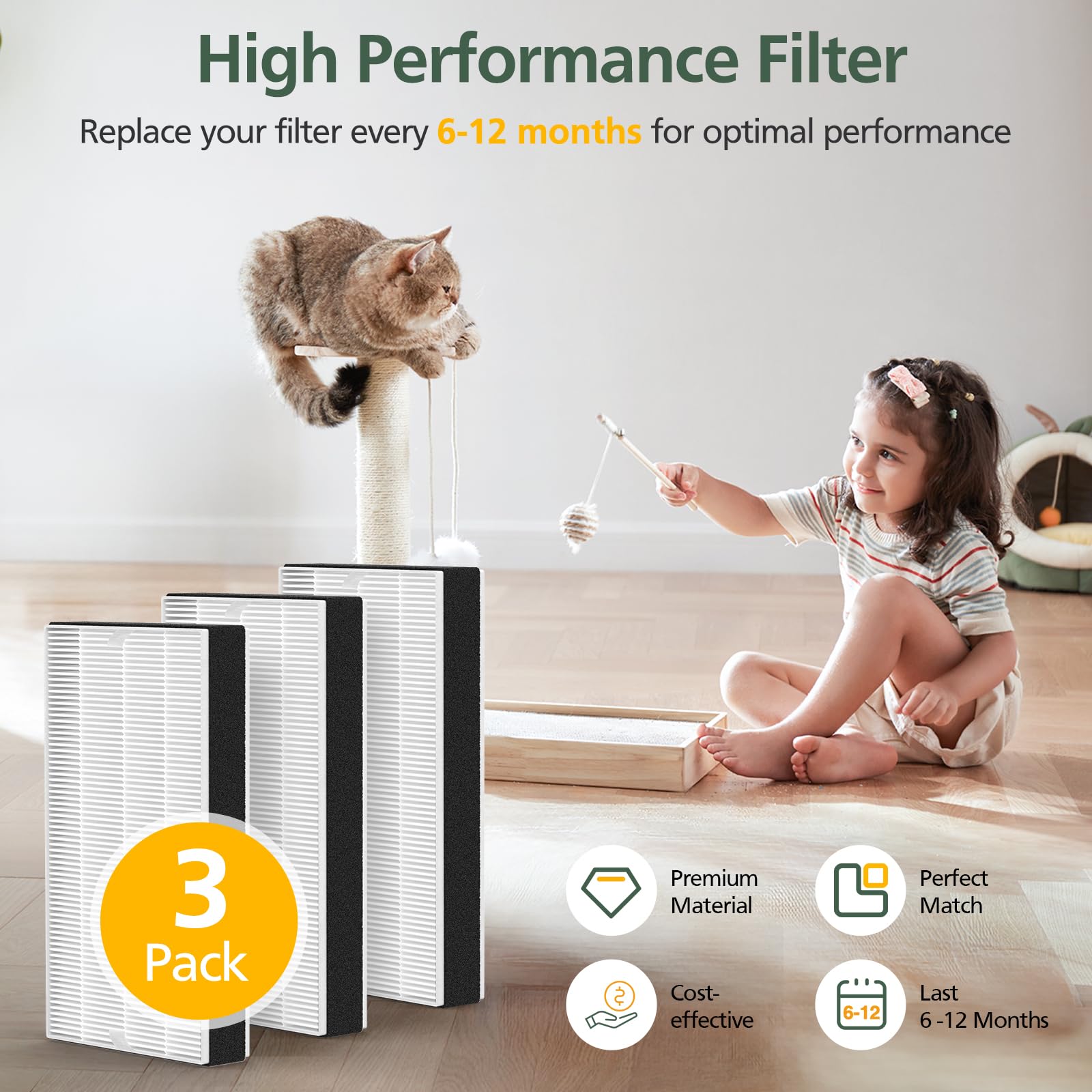 Isinlive F1 filter performance benefits include reduced odors.