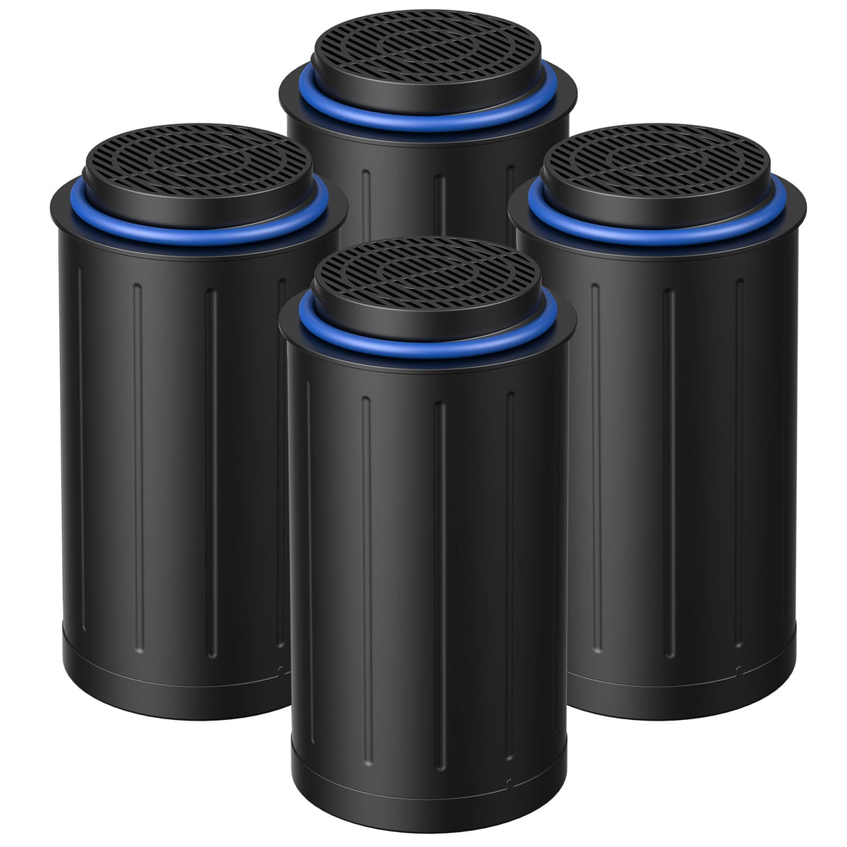 isinlive FC-50 replacement filter four-pack front view for easy replacement and fresher indoor air