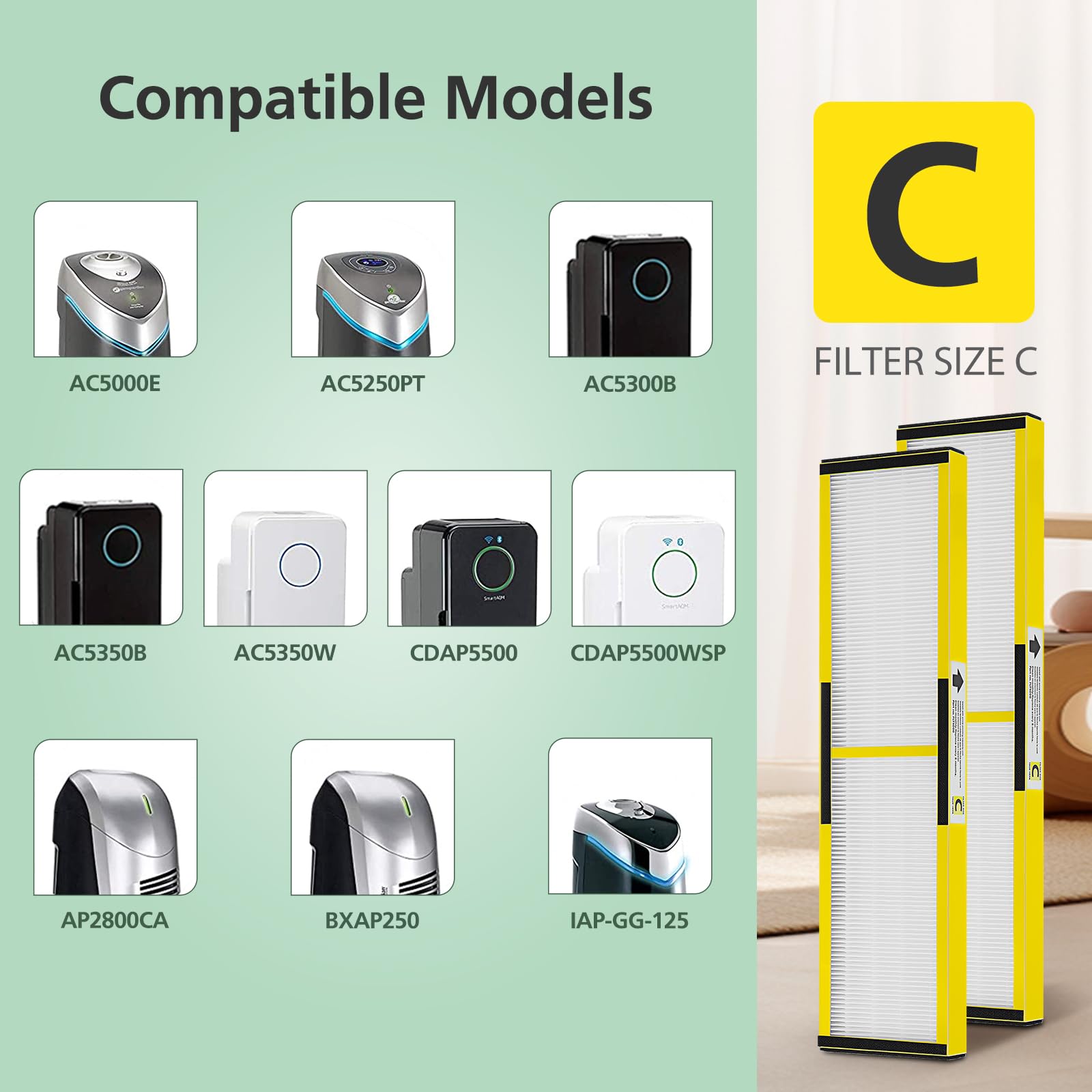 Isinlive compatible with Guardian AC5000 series purifiers.