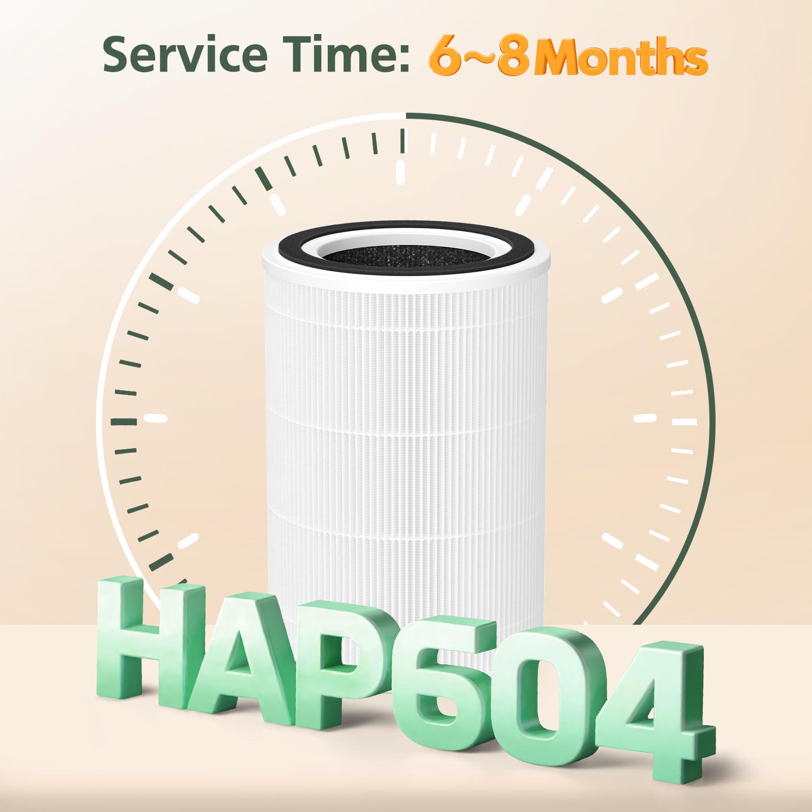 isinlive HAP604 360 degree airflow illustration for full room coverage