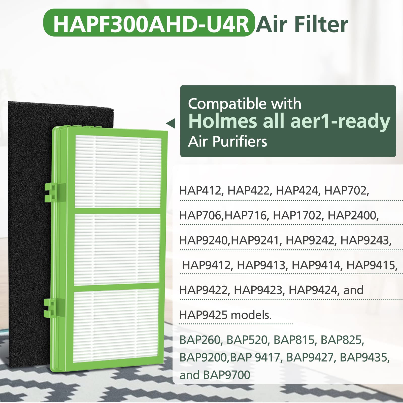 isinlive HAPF300AHD-U4R compatibility with various Holmes units illustrated