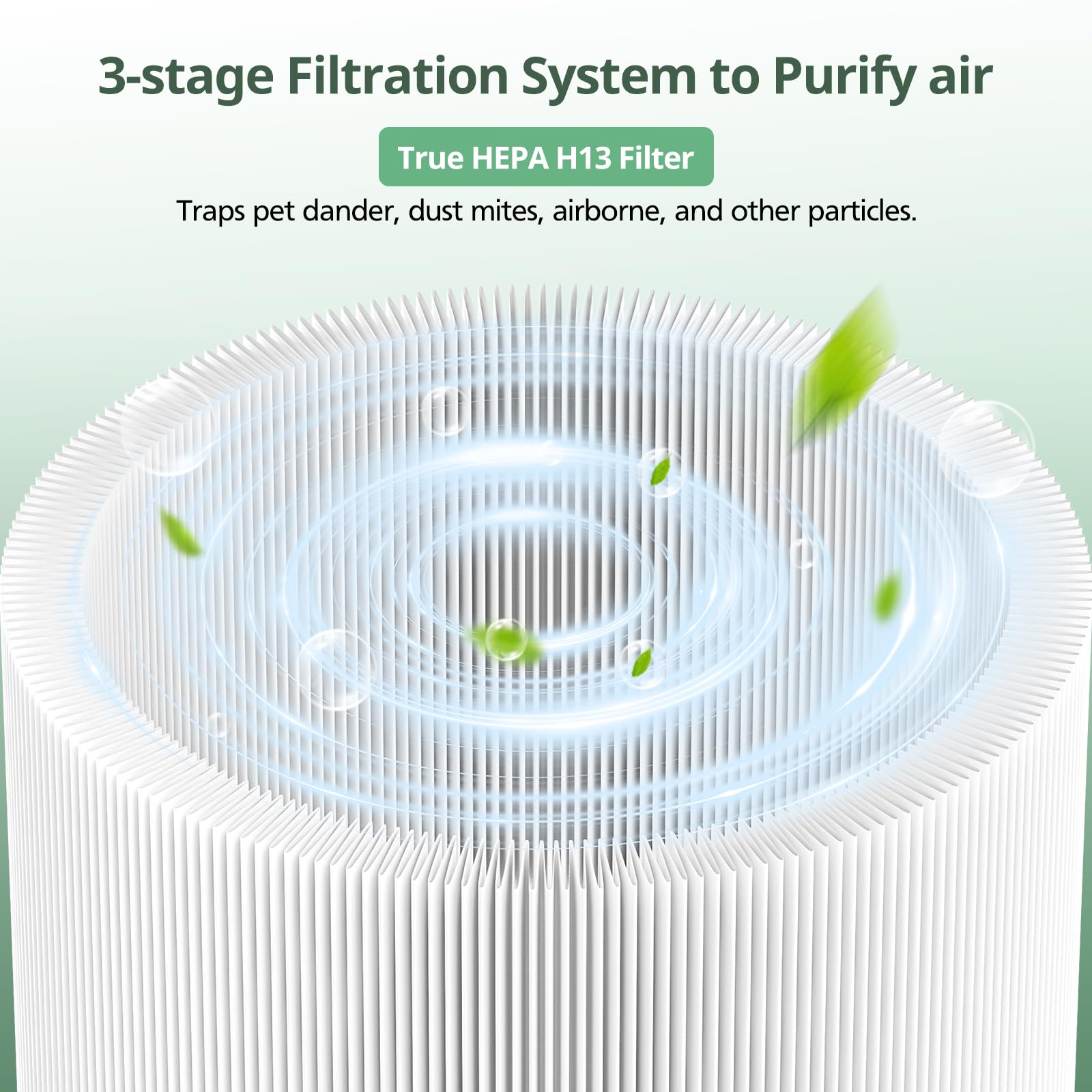 isinlive HEPA filter layers close-up for high-efficiency air purification.