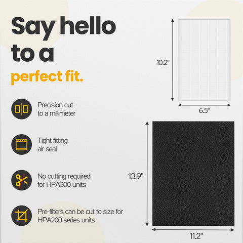 isinlive activated carbon pre-filters – precut for quick fitting.