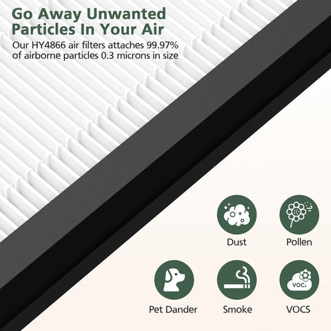 ISINLIVE HY4866 filter life up to 2200 hours for longer replacement intervals.