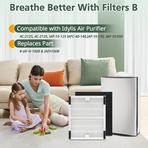 Isinlive Idylis IAP-10-050 HEPA B filter for easy replacement