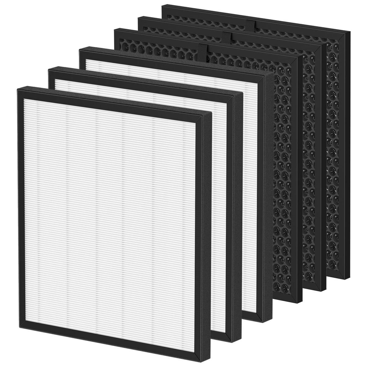 isinlive LV-PUR131 replacement filters front view for cleaner air