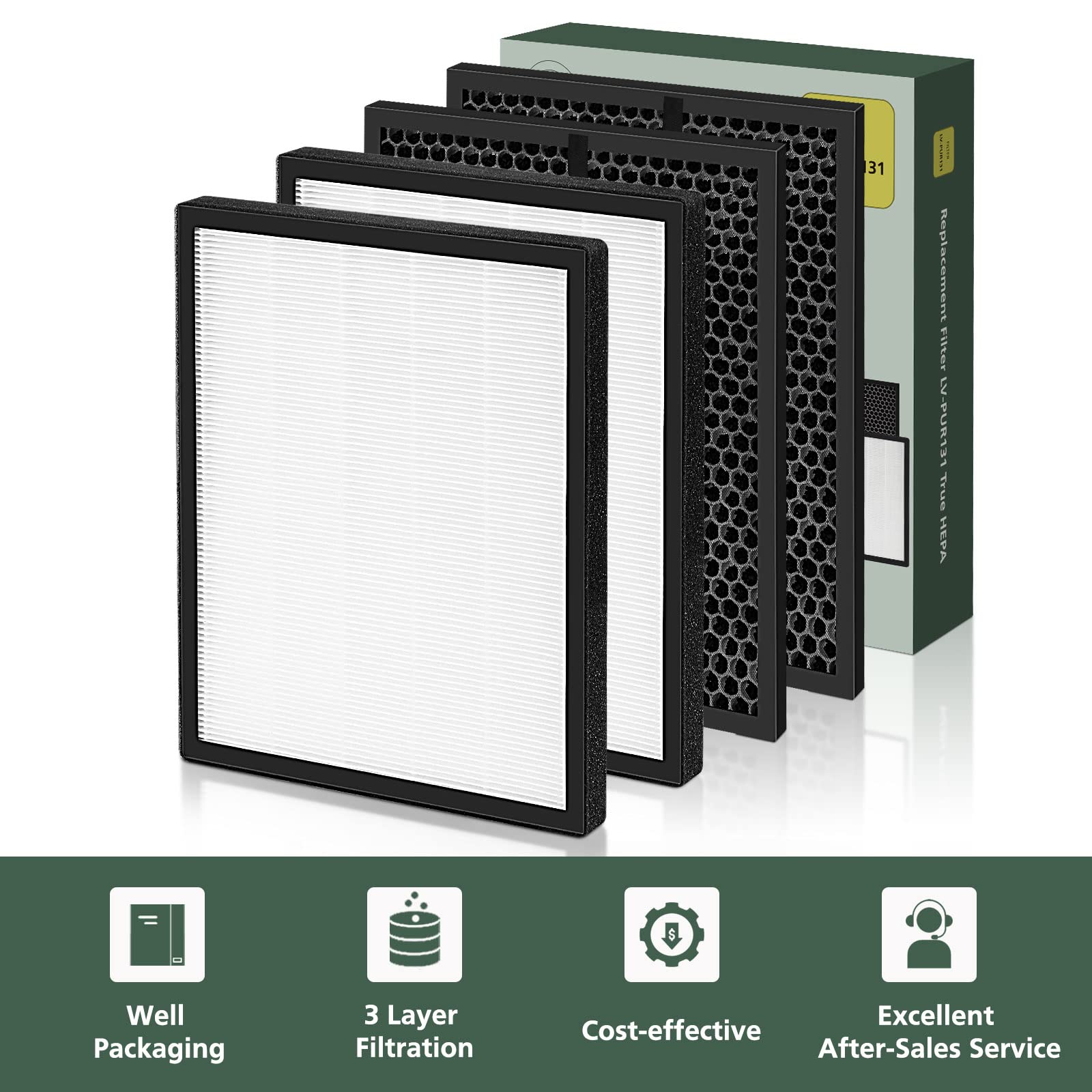 ISINLIVE LV-PUR131 FSC-certified paper filter material for eco-conscious use.