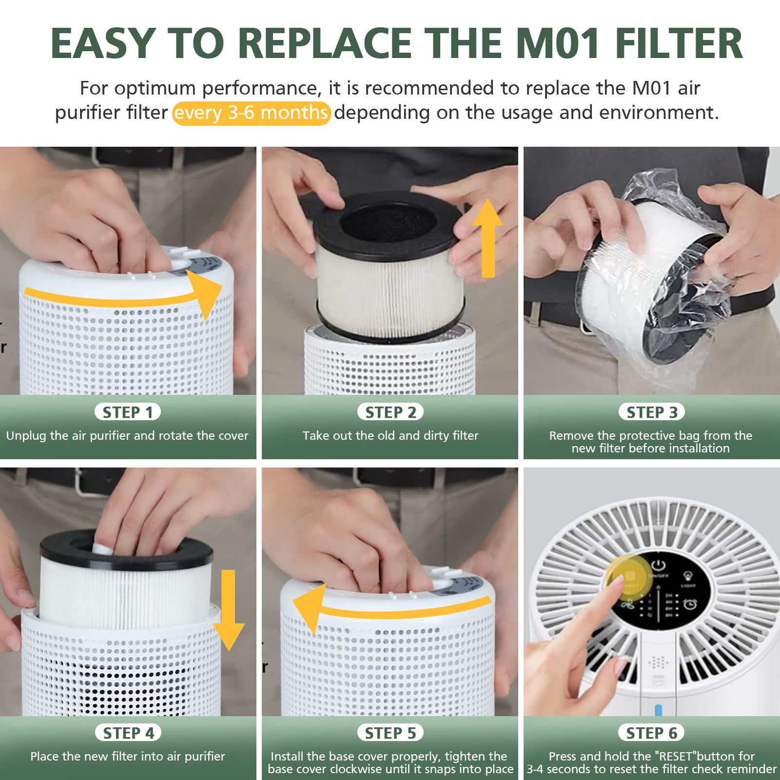 isinlive M01 replacement is easy to install without tools.