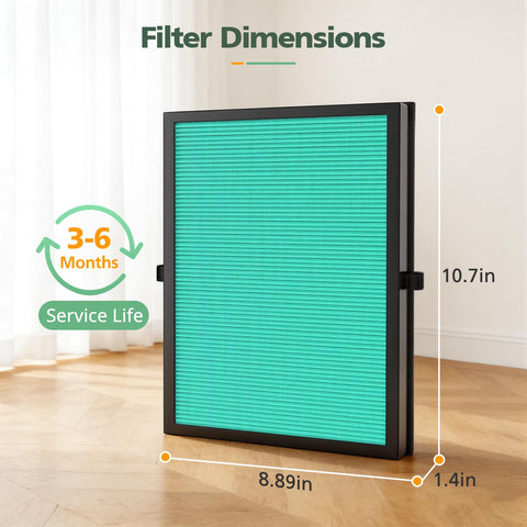 isinlive MK-04 filter pack activated carbon layer detail for odors