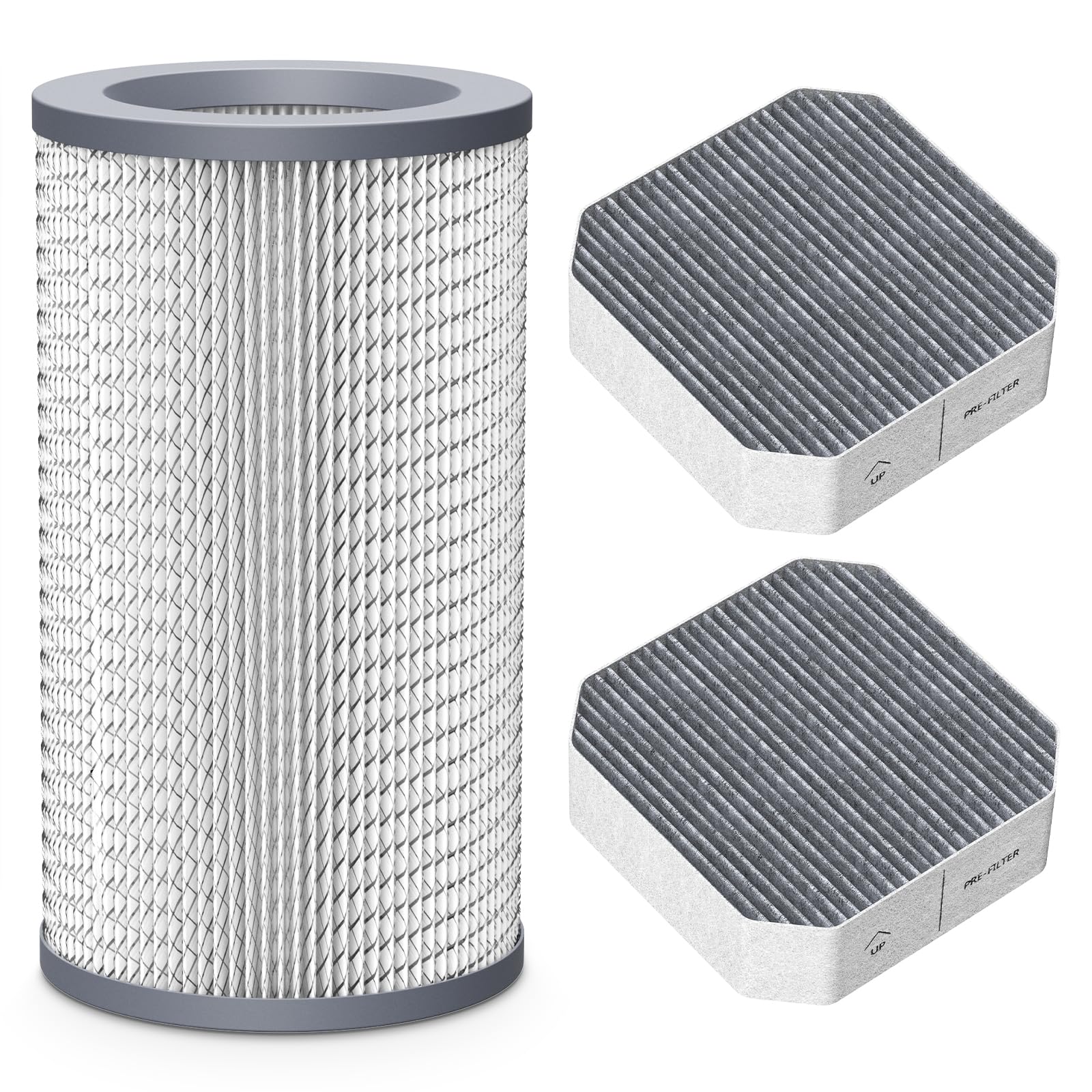 Isinlive Molekule air purifier filter set assembly with PECO and pre-filters for enhanced air cleanliness