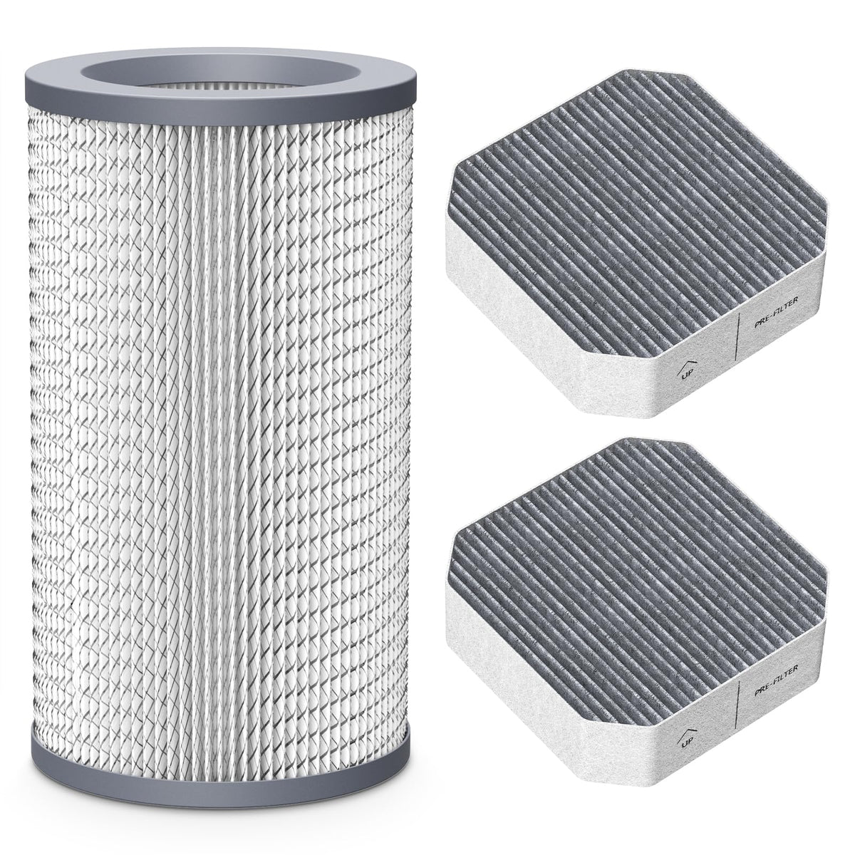 Isinlive Molekule air purifier filter set assembly with PECO and pre-filters for enhanced air cleanliness