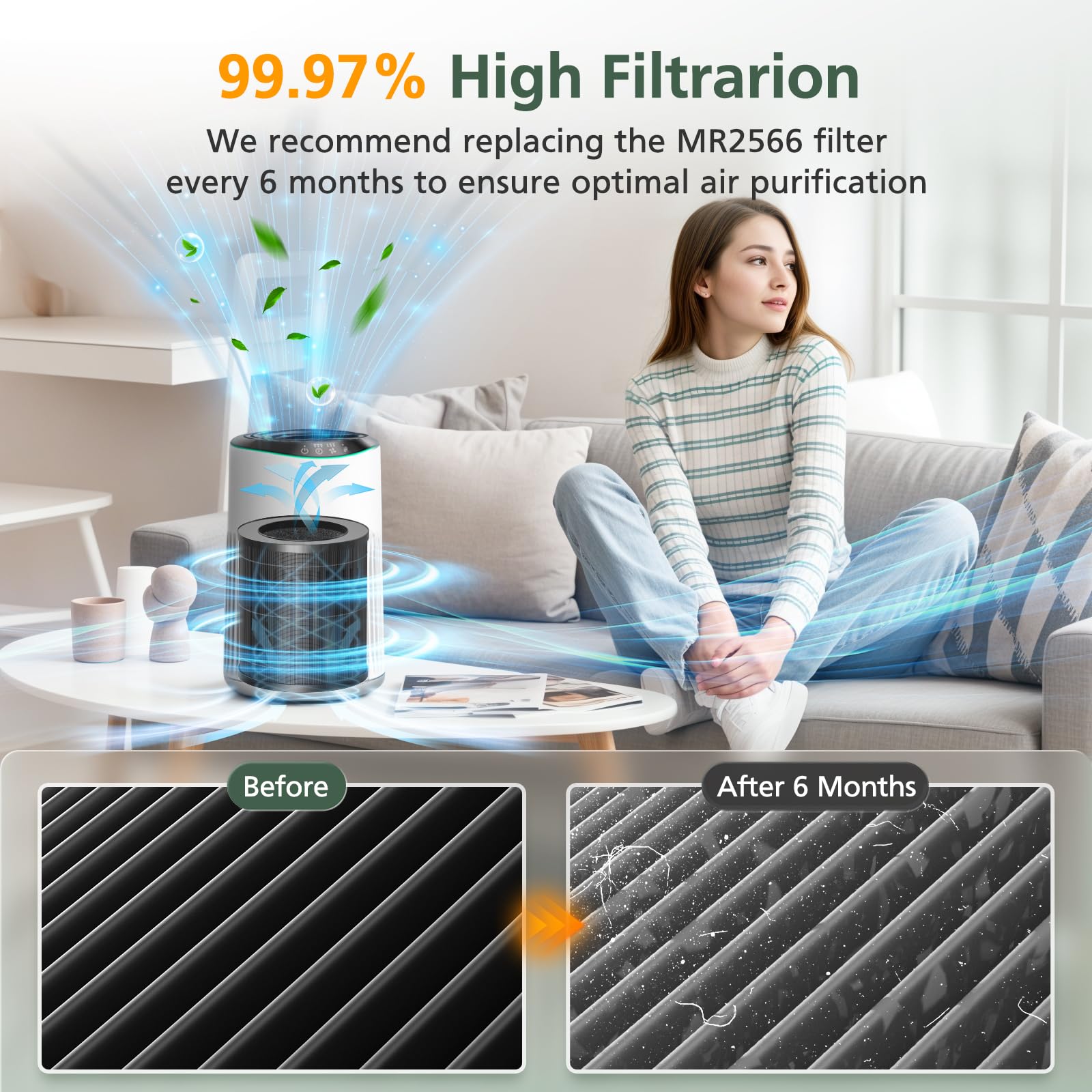 isinlive MR2566 filter easy installation guide