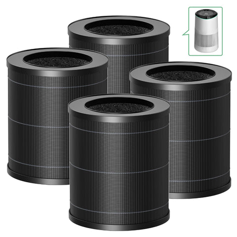 isinlive MR2566 filter packaging four-pack for MR2566 purifiers