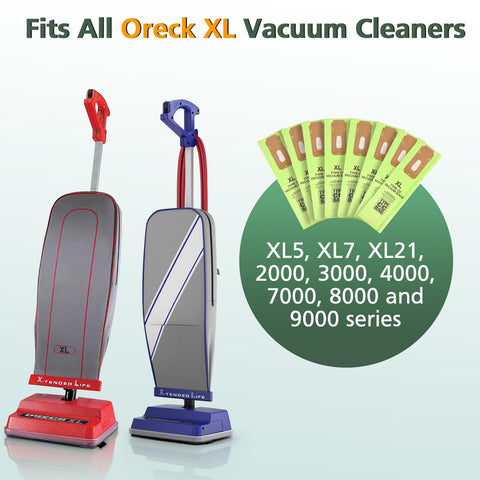 Isinlive Oreck XL bag auto-seal design reduces dust release