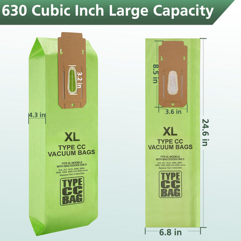 Isinlive Oreck XL bag easy-install for tool-free replacement