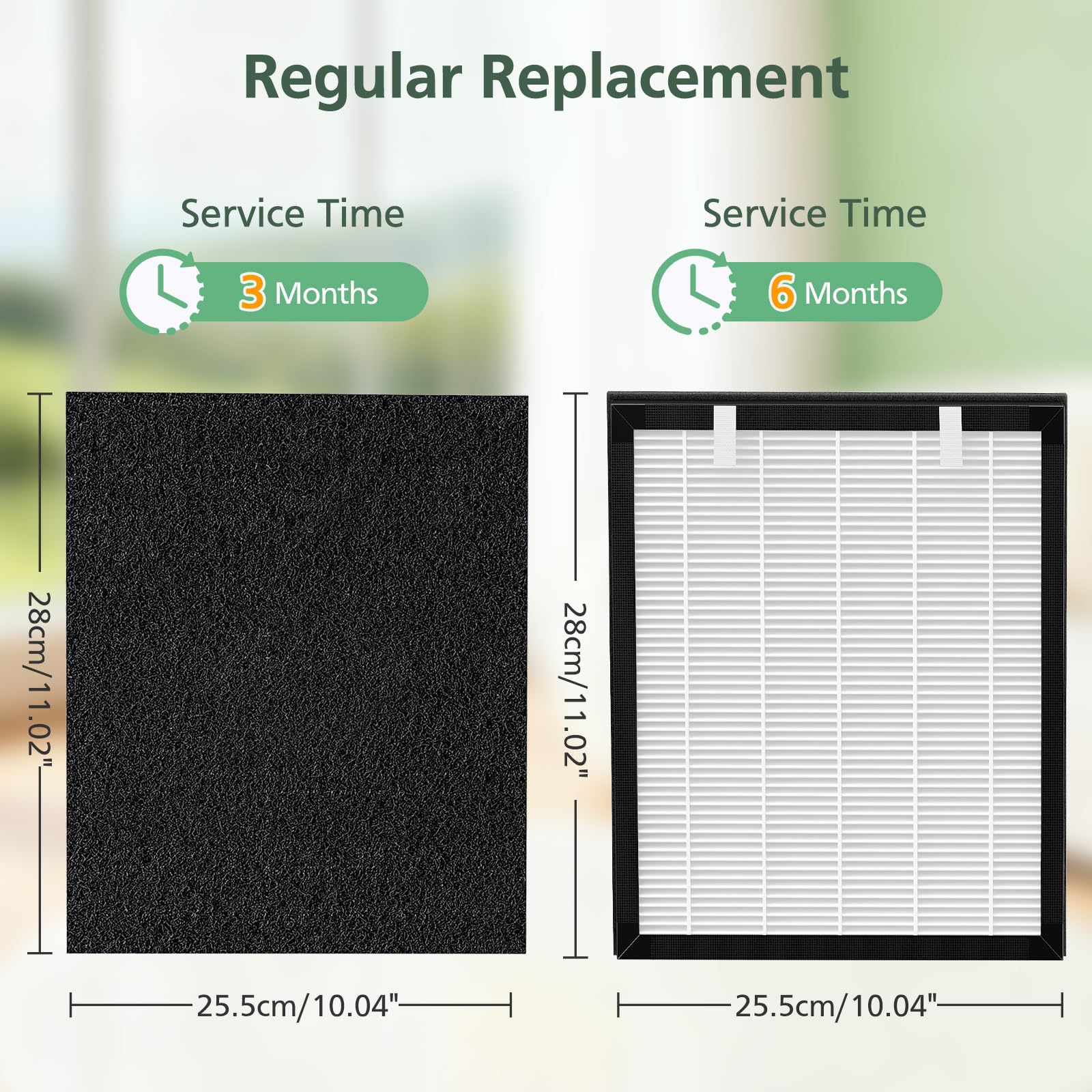 Isinlive P358 compatible with HEAPETS P358 purifier for a precise fit
