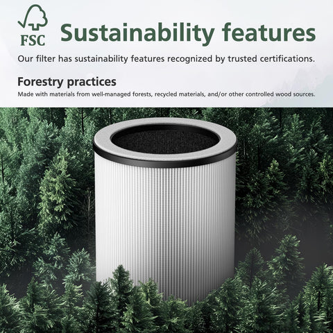 Packaging of the isinlive P60 filter four-pack for convenient replacement planning