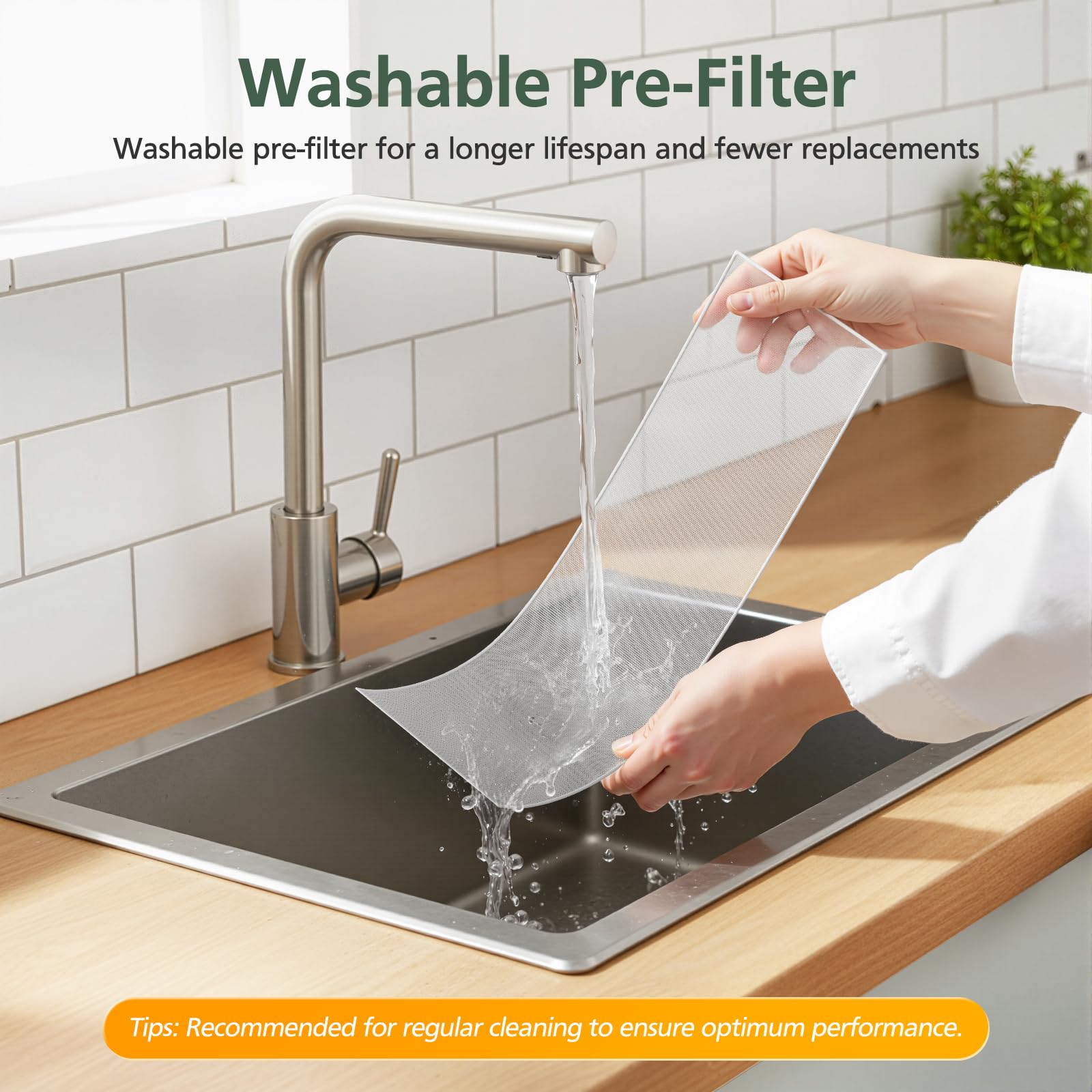 isinlive pack of 2 filters plus 2 pre-filters for easy replacements.