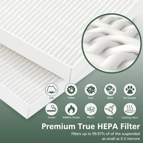 Isinlive pollen and pet dander filter reduces common indoor odors.