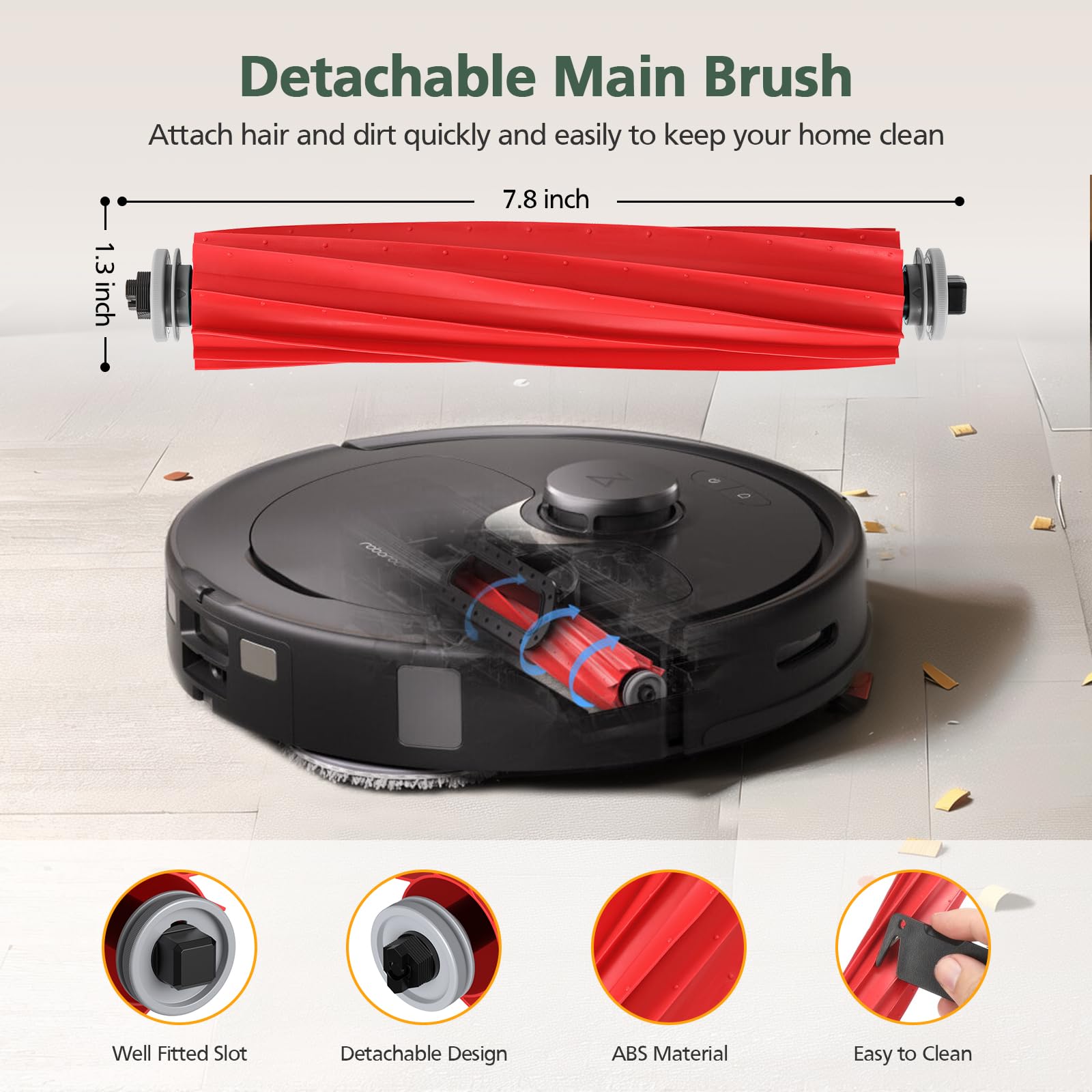 Isinlive Q Revo dust bags trap debris for easy disposal