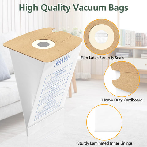 Isinlive MM vacuum bags large capacity to cover more dirt before changing