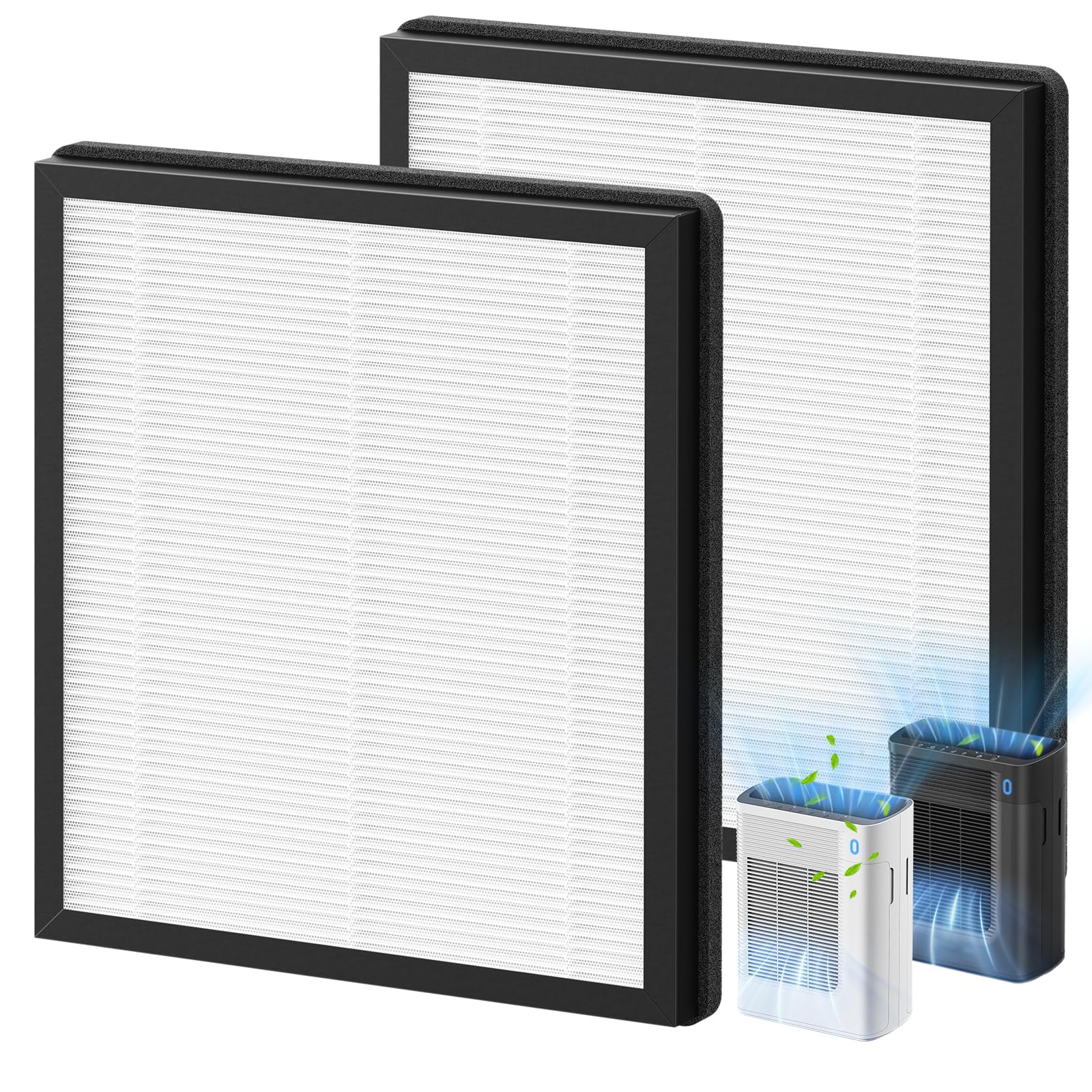 isinlive T356 replacement filter for dust and pollen with 3-stage filtration