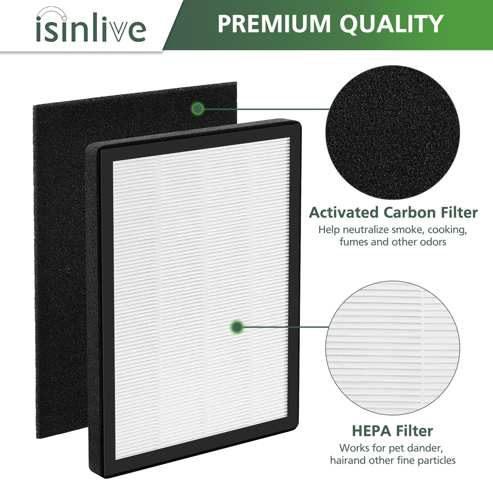 isinlive VEVA9000 installation scene for quick filter replacement