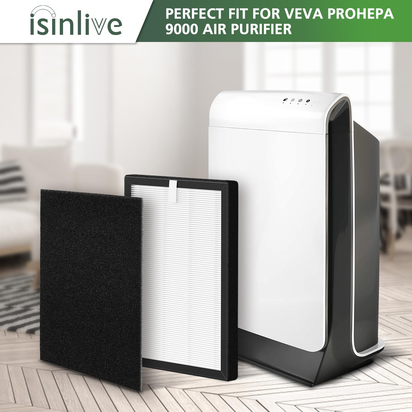isinlive VEVA9000 packaging shows the value pack for easy shopping