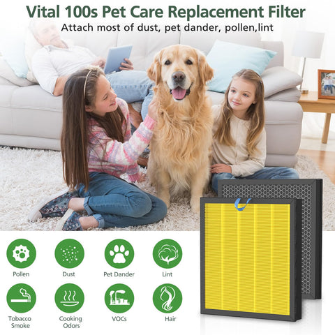 isinlive Vital 100S-P filter sealed packaging ensuring freshness for replacement