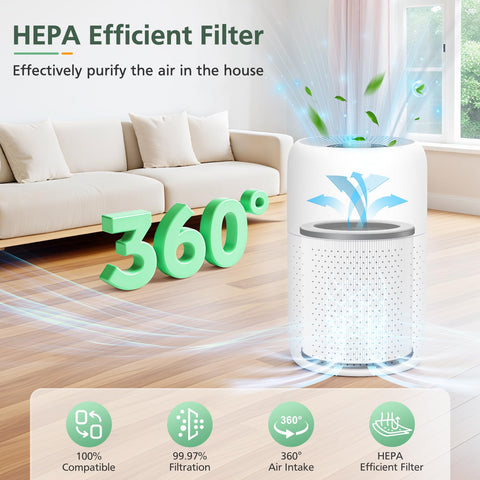 Wildfire smoke compatibility shown with P60 replacement filters for smoky environments