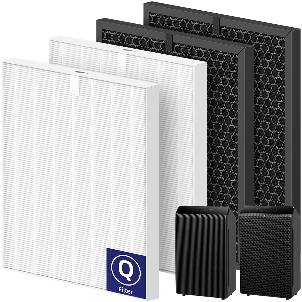 isinlive 5510/5520 replacement filter front view traps tiny particles for cleaner air