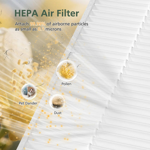 isinlive 5510/5520 HEPA filter close-up highlighting filtration layers
