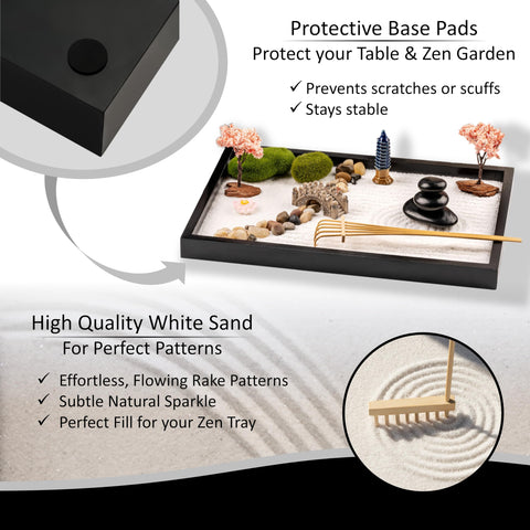 Island Falls Home Zen Rocks offer subtle texture and meditation focal point.