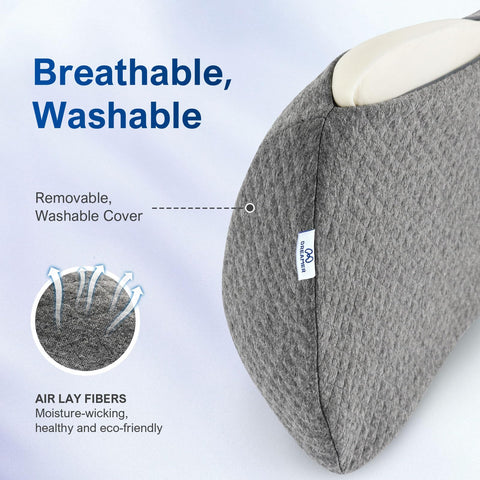 ISUGWRCQ knee pillow supports leg elevation and reduces leg fatigue for relaxation.