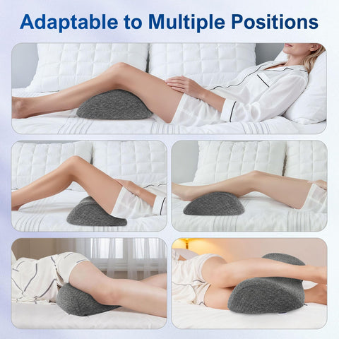 ISUGWRCQ knee pillow care guide: outer cover hand-wash and air-dry; inner foam not washed.